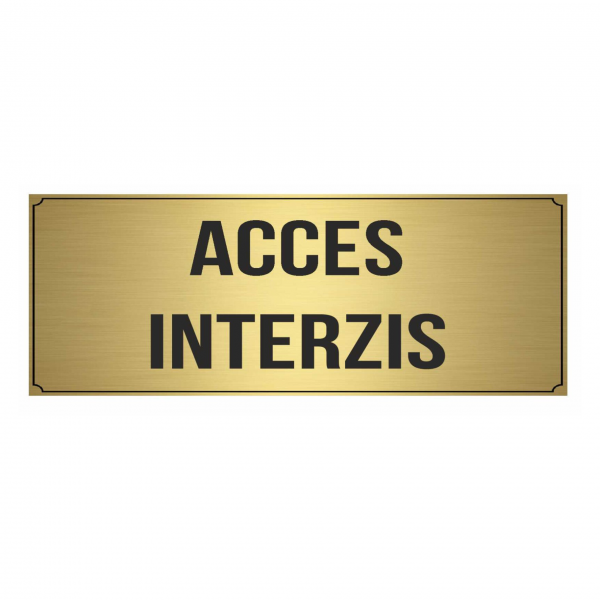Indicator ABS auriu, accesul interzis