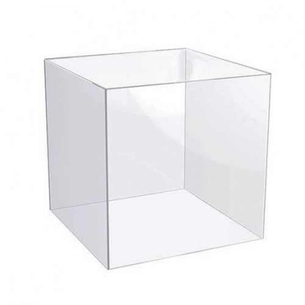 Cutie simpla cubica transparenta, 200x200x200mm
